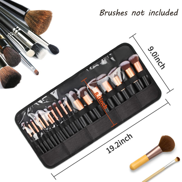 OCHEAL Makeup Brush Holder,Makeup Brush Organizer,Travel Makeup Brushes Bag Cosmetic Bags Pouch for Women Cosmetic Brushes Makeup Artist -Brushes