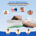 Pain Relief Cervical Pillow for Neck Support,Adjustable Ergonomic Pillow Cozy Sleeping,Odorless Orthopedic Memory Foam Pillows,Contour Bed Pillow