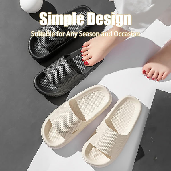 rosyclo Cloud Slippers for Women and Men, Pillow House Slippers Shower Shoes Indoor Slides Bathroom Sandals, Ultimate Comfort, Lightweight, Thick
