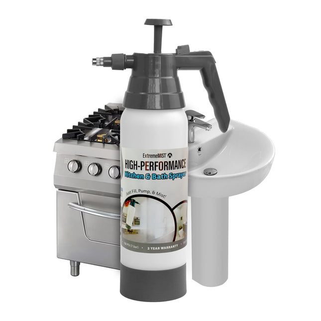 Extrememist High-Performance Kitchen & Bath Sprayer | Refillable Pressurized Spr