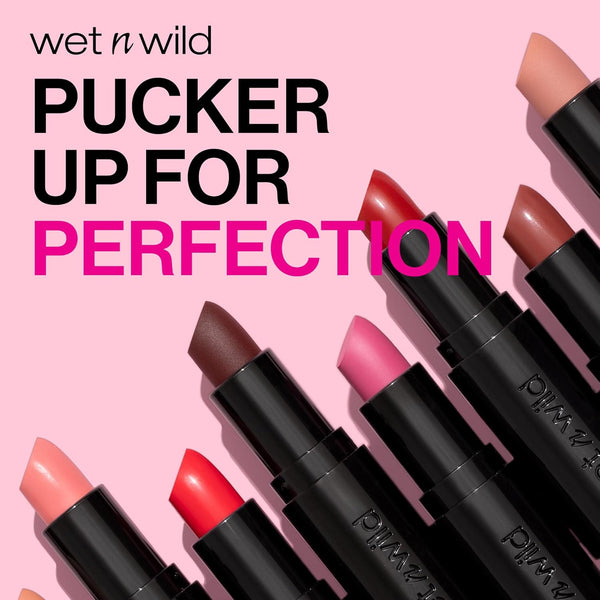 Wet N Wild Mega Last Matte Lip Color, Semi Matte Hyaluronic Acid Infused, Long Lasting Full Coverage for a Nourishing Pout, Cruelty-Free & Vegan -