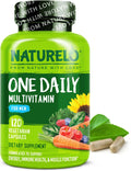 NATURELO Mens Multivitamins - One Daily Multivitamin for Men with Vitamins, Minerals & Organic Whole Foods, Boost Energy & Health, Non-Gmo, 120