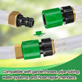 15 Pieces Plastic Garden Hose Quick Connectors- Water Hose Quick Connect Male and Female 3/4" US Thread Fitting Set for Garden Hoses, Sprinklers