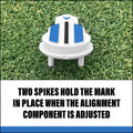 Putting Alignment Aid Tool - Golf Ball Marker - Rotate to Aim - Golf Gift Accessory for Men & Women Golfers - USGA Compliant 1