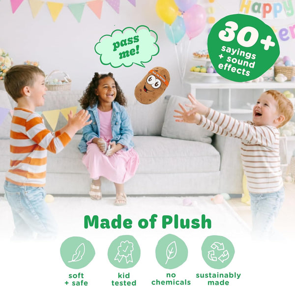 Move2Play, Pass the Potato, Hilariously Wild and Fun Active Play Game | Gift for Kids & Toddlers | Boys & Girls Ages 3, 4-8+ | Indoor/Outdoor Toy|