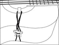Classical Guitar, Mariachi or Ukulele Strap with Adjustable Length Neck Loop and No-Mar J Hook Mariachi Black Nylon