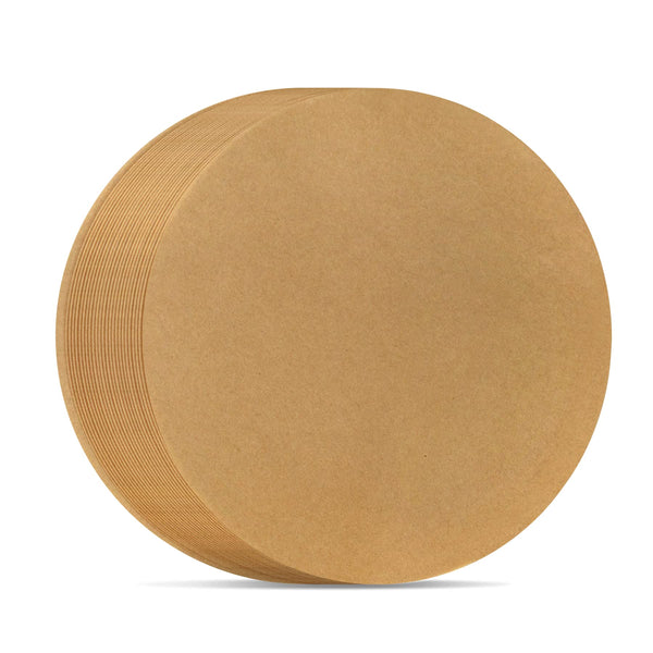 DISSKNIC 9 Inch Parchment Paper Rounds, 100PCS Unbleached Round Parchment Paper 9 inch for Baking, Precut Parchment Rounds for Round Cake Pans 9