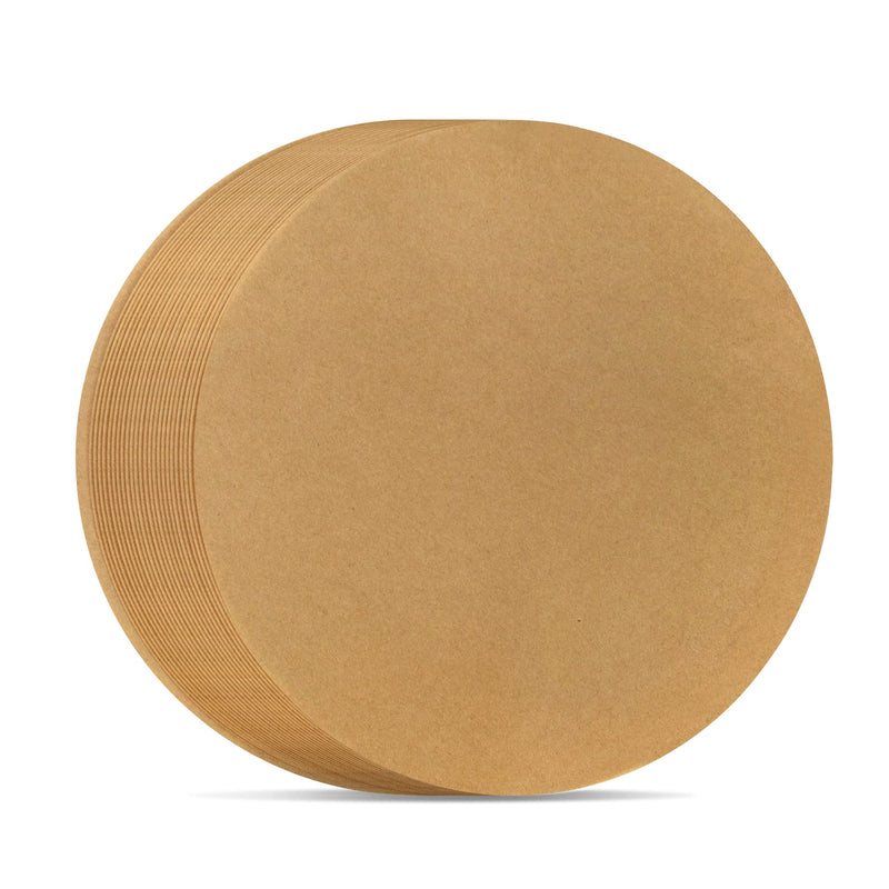 DISSKNIC 9 Inch Parchment Paper Rounds, 100PCS Unbleached Round Parchment Paper 9 inch for Baking, Precut Parchment Rounds for Round Cake Pans 9