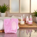 1Pair Pink Elbow Moisturizing Sleeve,Elbow Gel Cover Heel Socks Elbow Sleeves Elbow Pads for SPA Moisturizing Dry Cracked Skin Care for