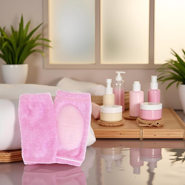 1Pair Pink Elbow Moisturizing Sleeve,Elbow Gel Cover Heel Socks Elbow Sleeves Elbow Pads for SPA Moisturizing Dry Cracked Skin Care for