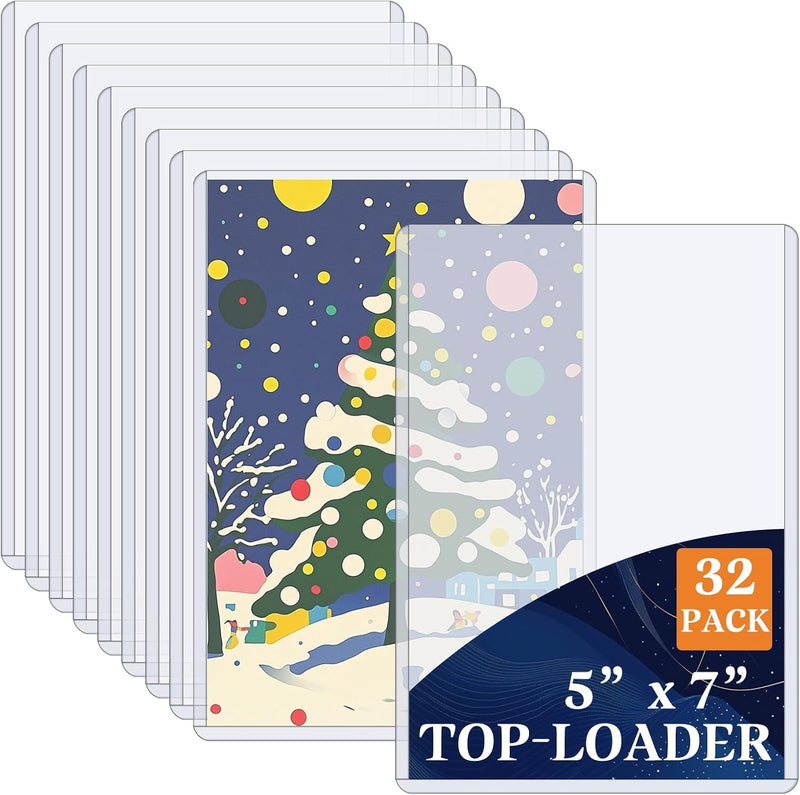 Vmiapxo 50 Pack 4" X 6" Hard Plastic Card Sleeves, Waterproof Postcard Photo Holders Collector Trading Sports Baseball Cards Protectors Clear
