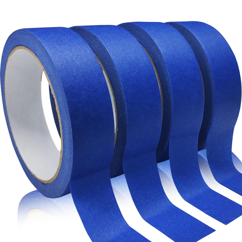 4 Rolls Premium Painters Tape, Blue Tape, Masking Tape, Paint Tape for Multi-Purpose, Painting, Painter's, DIY Crafts Arts (88yd =0.94IN*22yd*4)