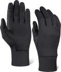 Tough Outdoors Running Gloves for Men & Women - Winter Liners & Touchscreen - Lightweight & Hiking Gloves
