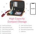 Mundi Jacqui RFID Crossbody Wallet for Women, Vegan Leather Small Travel Handbag with Phone Holder, Compact Organizer with Card Slots and