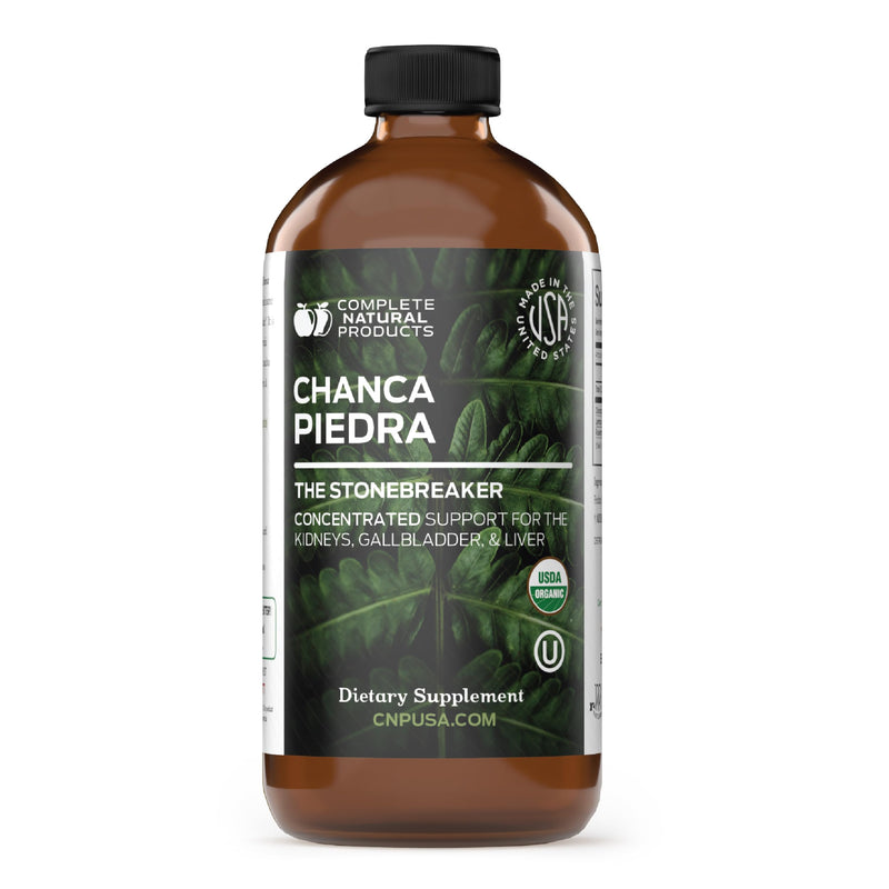 CNP | Chanca Piedra Organic Tincture 16oz - Stone Breaker, Kidney Support | Organic chanca piedra liquid extract for kidney cleanse support, stone
