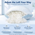 QUTOOL Enhanced Cooling Pillows for Sleeping, Shredded Memory Foam Pillows 2 Pack, Bed Pillows Queen Size Set of 2, Support yet Soft Pillow for