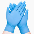 SwiftGrip Disposable Nitrile Exam Gloves, Blue, Latex Free, Medical Gloves for Cleaning, Food-Safe, Powder Free, Non-Sterile 100 Medium
