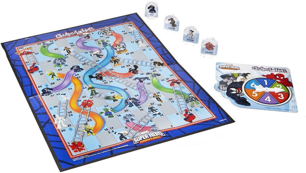 Hasbro Gaming Chutes and Ladders: Marvel Spider-Man Edition Board Game for Kids 2-4 Players, Preschool Games, Easter Gifts for Boys and Girls,