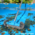 TidyMister 12.5'' Round End Pool Brush Head - Cleaning Wall & Tiles & Steps, Sturdy Nylon Bristles, Scrub Brush for Inground/Above Ground Pool,