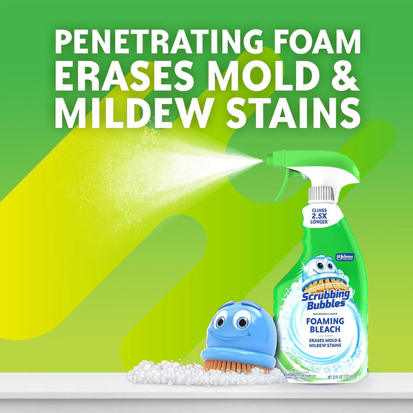 Scrubbing Bubbles Foaming Bleach Bathroom Cleaner, 32oz 32 Ounce (Pack of 1)