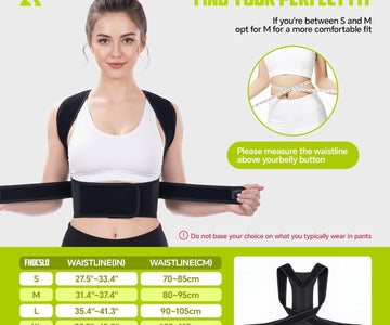 Back Brace Posture Corrector for Women and Men, Full Back Support Straps Straightener, Hunchback Improve Posture-Shoulde