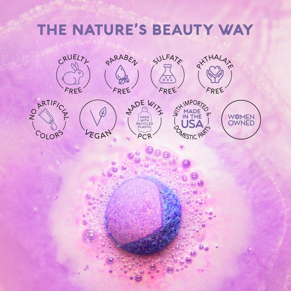 Nature'S Beauty Lavender & Rosemary Bath Bomb Multi-Pack - Luxury Fizzy Spa Bath Bomb to Help Calm, Soothe + Revive Dull and Dry Skin Made with