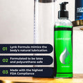 LYNK Water Based Lube 8 oz w/Hand Pump, Long Lasting Easy Clean Gel Lubricant for Privacy Compatible Latex or Silicone Toys, Couples Men or Women