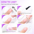 Gelike EC Gel Nail Glue for Press Ons: 6 in 1 Strong UV Nail Glue for Nail Tips and Acrylic Nail - Long Lasting 28 Days Hold Quick UV Cure - Hema