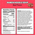 Maruchan Instant Lunch Ramen Noodles, Beef Flavor – Japanese-Style Instant Noodle Soup, Easy Meal Ready in 3 Minutes – 2.25 Oz. (12 Pack)
