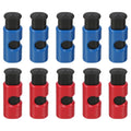 10 Pcs Bag Clips, Squeeze and Lock Bread Bag Clips for Food Storage 5 Red&5 Blue