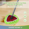 4 Pack Reusable Microfiber Mop Pads Compatible with O-Cedar EasyWring 1-Tank Spin Mop System,Elastic Mop Head Replacement for Deep Clean,Machine