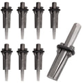 5 Packs of Heavy Duty Wedge and Feather Shims, Abuff 3/4 Inch Plug Shim and Wedge Concrete Rock Stone Splitter Hand Tools