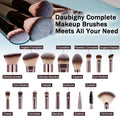 Makeup Brushes, Daubigny 16Pcs Complete Premium Synthetic Makeup Brush Set with Professional Foundation Brushes Powder Concealers Eye Shadows