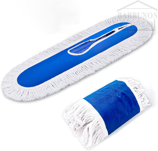Large Mop Head 24" Industrial Strength Ultimate Cotton Floor Dust Mop Refill, Commercial Cleaner Mop Head Replacement, Dust Mops for Home,