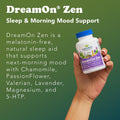 Ridgecrest Herbals Dreamon Zen, Sleep Support Supplement, Melatonin Free, Magnesium, 5-HTP, Lavender, Chamomile, Valerian, Lemon Balm for Adults