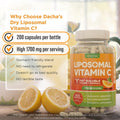 DACHA Natural Liposomal Vitamin C - 1700Mg, 200 Capsules, Immune System & Collagen Booster, High Absorption Fat Soluble VIT C, Buffered, Skin