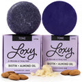 Naturel Toning Purple Shampoo and Conditioner Bar Set with Biotin for Blonde or Grey Hair, Shampoo Bar and Conditioner Bar for Blonde or Grey