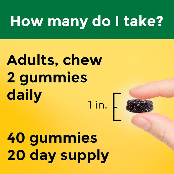Nature Made High Absorption Magnesium Glycinate Gummies, 40 Count 40 Count (Pack of 1)