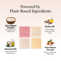 Kitsch 4Pc Sampler Solid Shampoo and Conditioner Set - Rice Bar & Castor Oil Shampoo and Rice Bar & Coconut Oil Deep-Moisturizing Hair