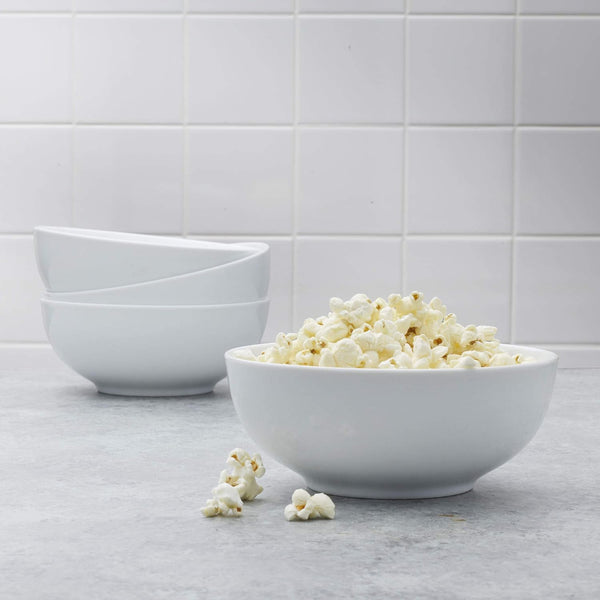 Everyday White Set of 4 Soup Cereal Bowls, 26 oz.