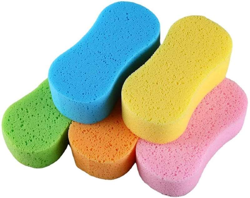 Car Wash Sponge, 3 Pack Extra Thick Large Colorful Cleaning Sponge | 8.7"X4.3"X2.4",Longer Lasting,No Scratch Surfaces,Multi-Purpose for Bathroom