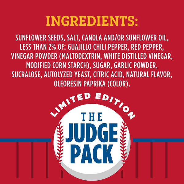 Aaron Judge Limited Edition DAVID Seeds, Sweet & Spicy Jumbo Sunflower Seeds, Bold Flavor, 8g Protein per Serving, 5.25 oz Sweet and Spicy Jumbo