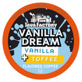 Java Factory Coffee Pods Vanilla Flavored Coffee Compatible with K Cup Brewers Including 2.0, Vanilla Dream, 80 Count Vanilla 80 Count (Pack of 1)
