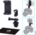 Camkix Hot Shoe Mount Adapter Kit Compatible with Phone, Action Cam to the Flash Mount of Your DSLR Camera - Record Your Photo Shoot or Use Phone
