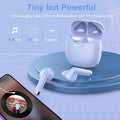 Jxrev Wireless Earbuds, Bluetooth 5.3 Headphones in Ear with Noise Cancelling Mic, Earbuds Stereo Bass, IP7 Waterproof Sports Earphones, 32H