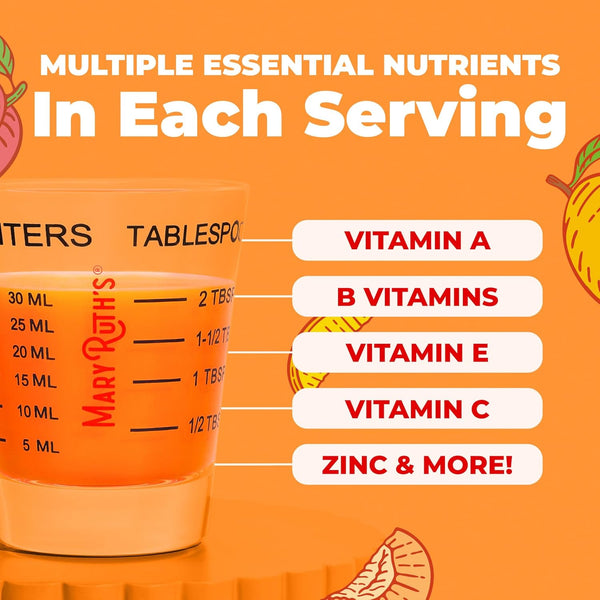 Maryruth'S Liquid Multivitamin + Hair Growth | Biotin 10000Mcg | Lustriva Hair Growth Supplement | Clinically Tested in Women for Thicker Hair &