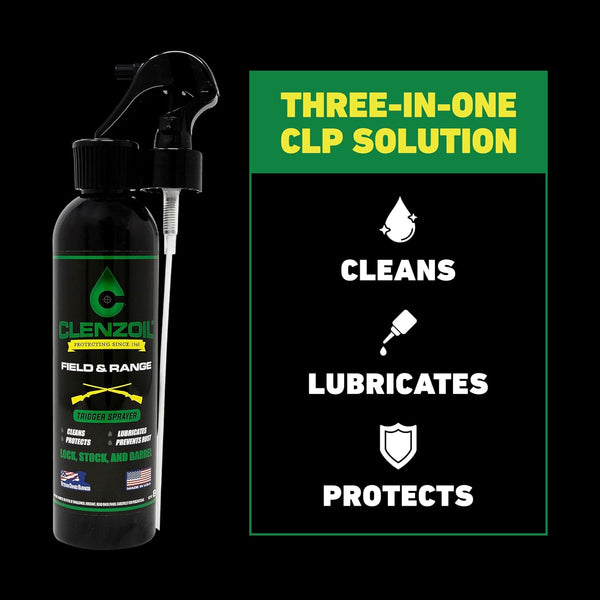 Clenzoil Field & Range CLP Gun Lubricant - 8 oz Trigger Sprayer Bottle 8 oz Sprayer