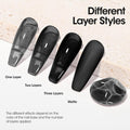 GELLEN Black Gel Nail Polish 18ML 1Pc Sheer Classic Black Gel Polish Soak off UV Light Translucent Nail Polish Salon DIY Nail Art Manicure at Home