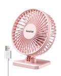 Gaiatop USB Desk Fan, Small but Powerful, Personal Portable Quiet 3 Speeds, Adjustable Mini Table Desktop Fan for Cooling Home Office Car Summer
