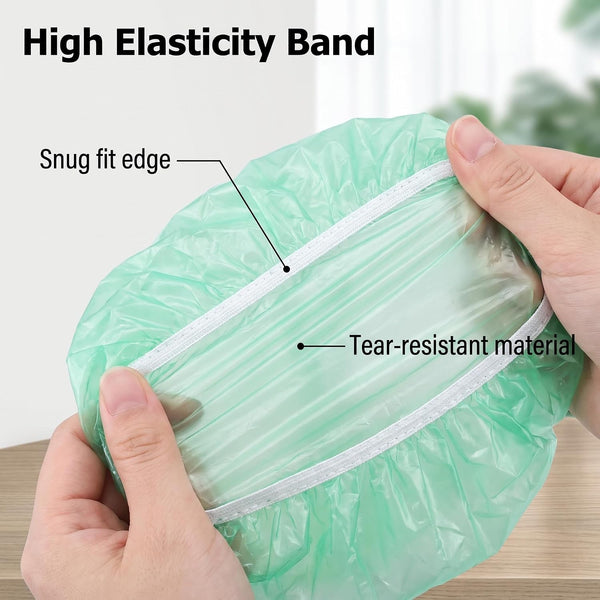 60 Pcs Reusable Elastic Food Bowl Covers 3 Sizes BPA Free for Kitchen